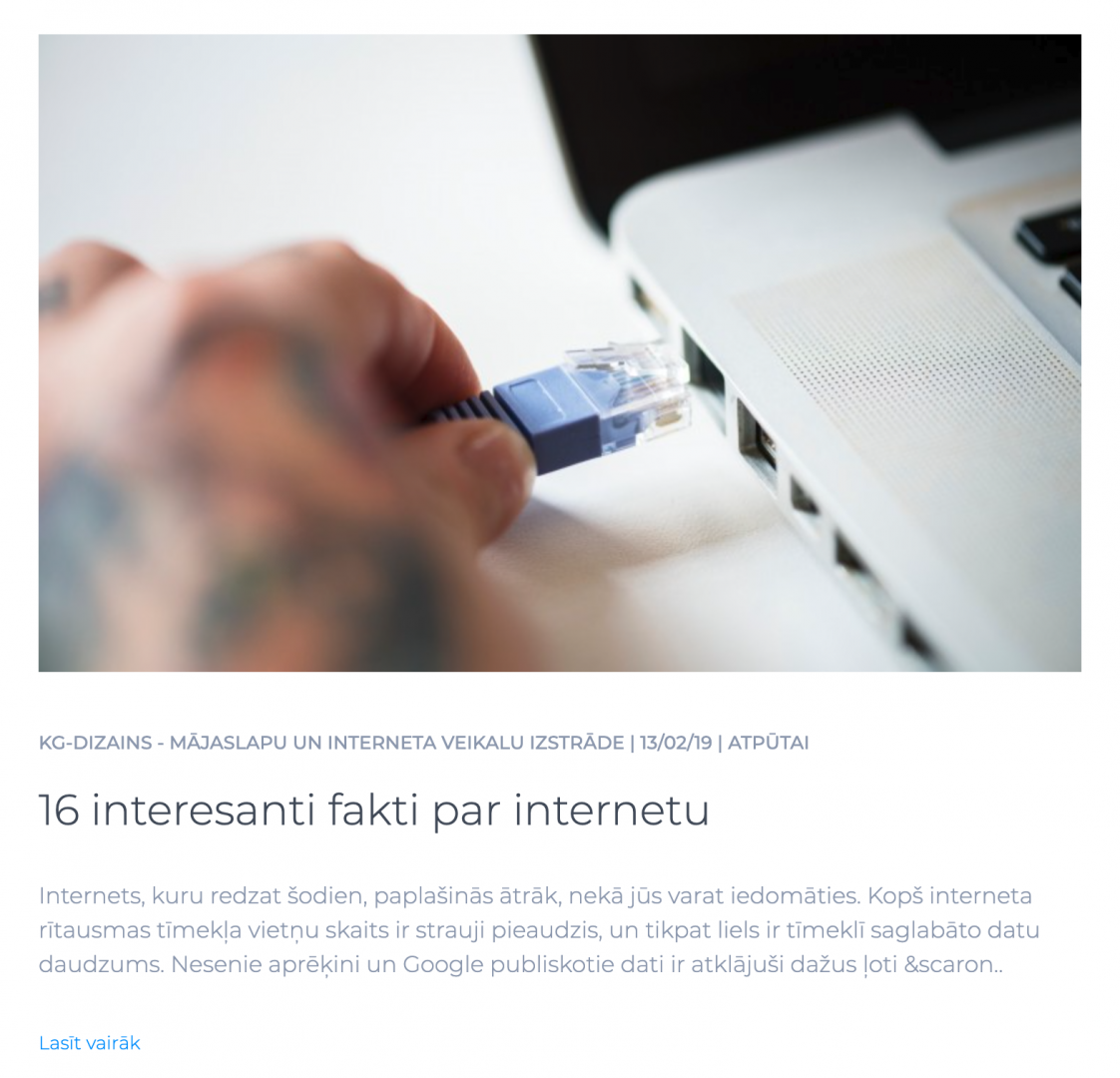 16 interesanti fakti par internetu